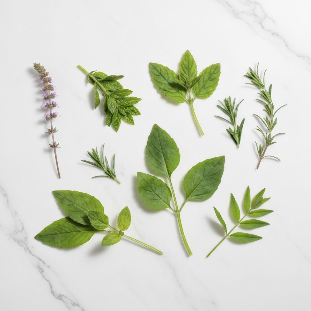 Frische grüne Kräuter